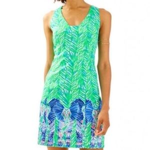 NWT Lilly Pulitzer Mila shift dress toucan green dress size 8